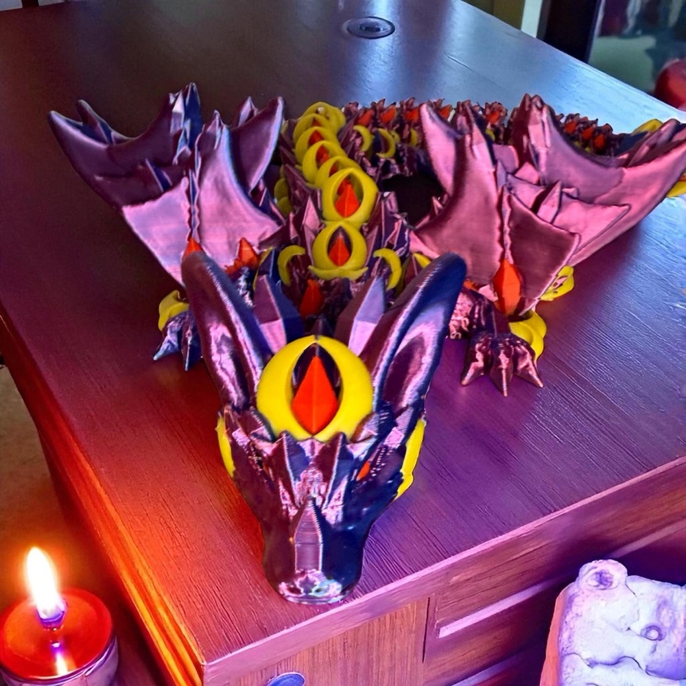 Pythios The Dragon Articulated, Figure – Mythical Serpent of Flame